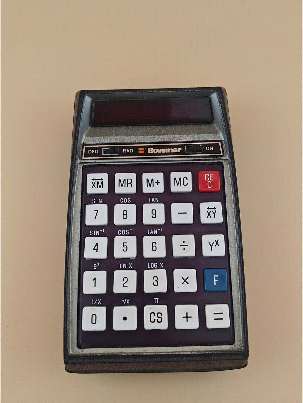 Vintage Bowmar MX100 Scientific Brain Calculator Untested No Charger